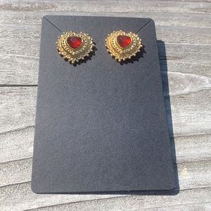 3/$20 Heart Shaped Vintage Avon Earrings